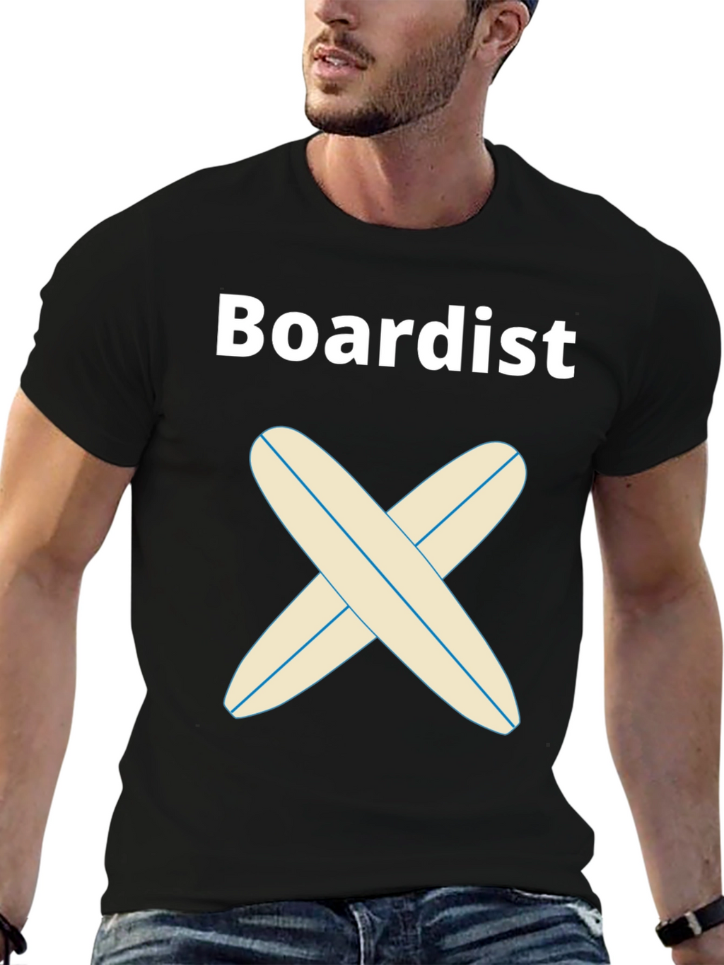 Boardist Surfboard Tee - Casual Graphic T-Shirt