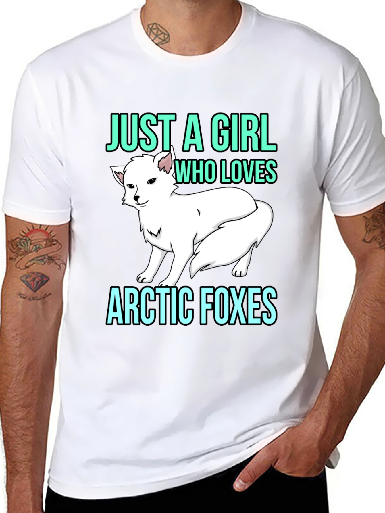 Arctic Fox Lover T-Shirt - Girls Style