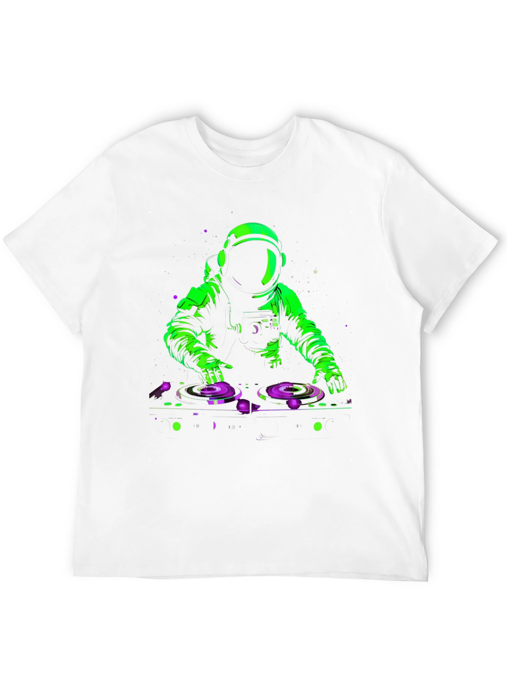 DJ Astronaut Graphic T-Shirt - Black