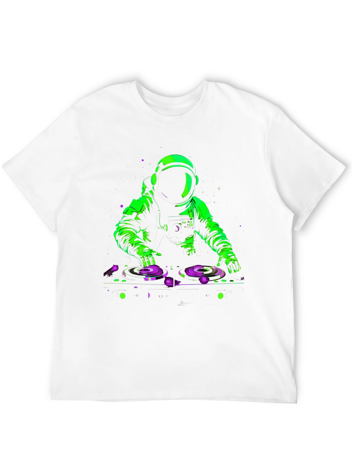 DJ Astronaut Graphic T-Shirt - Black