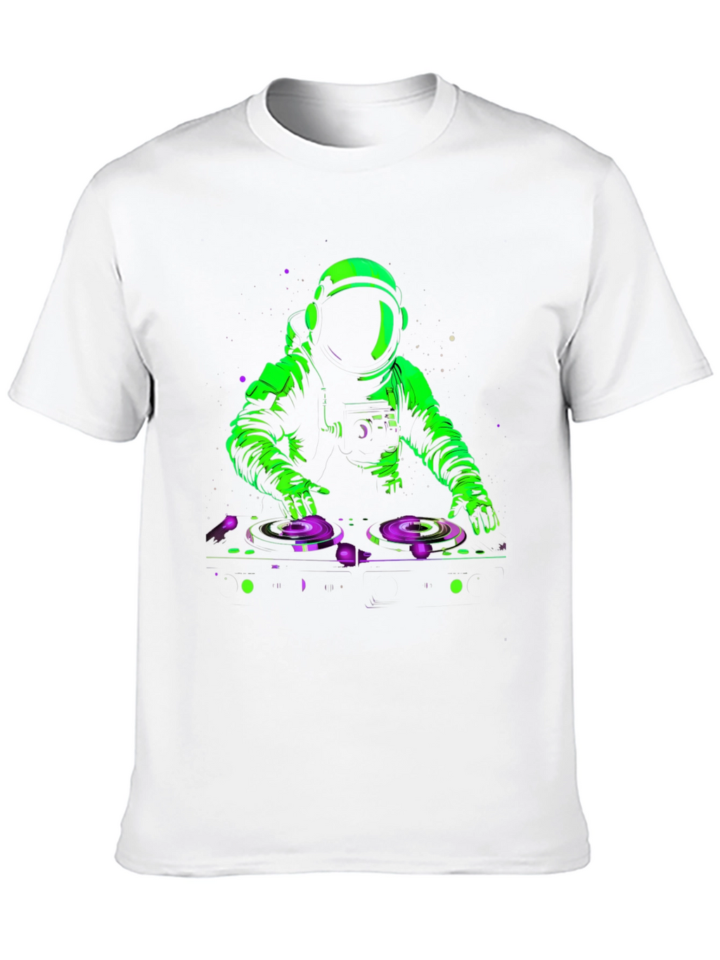 DJ Astronaut Graphic T-Shirt - Black