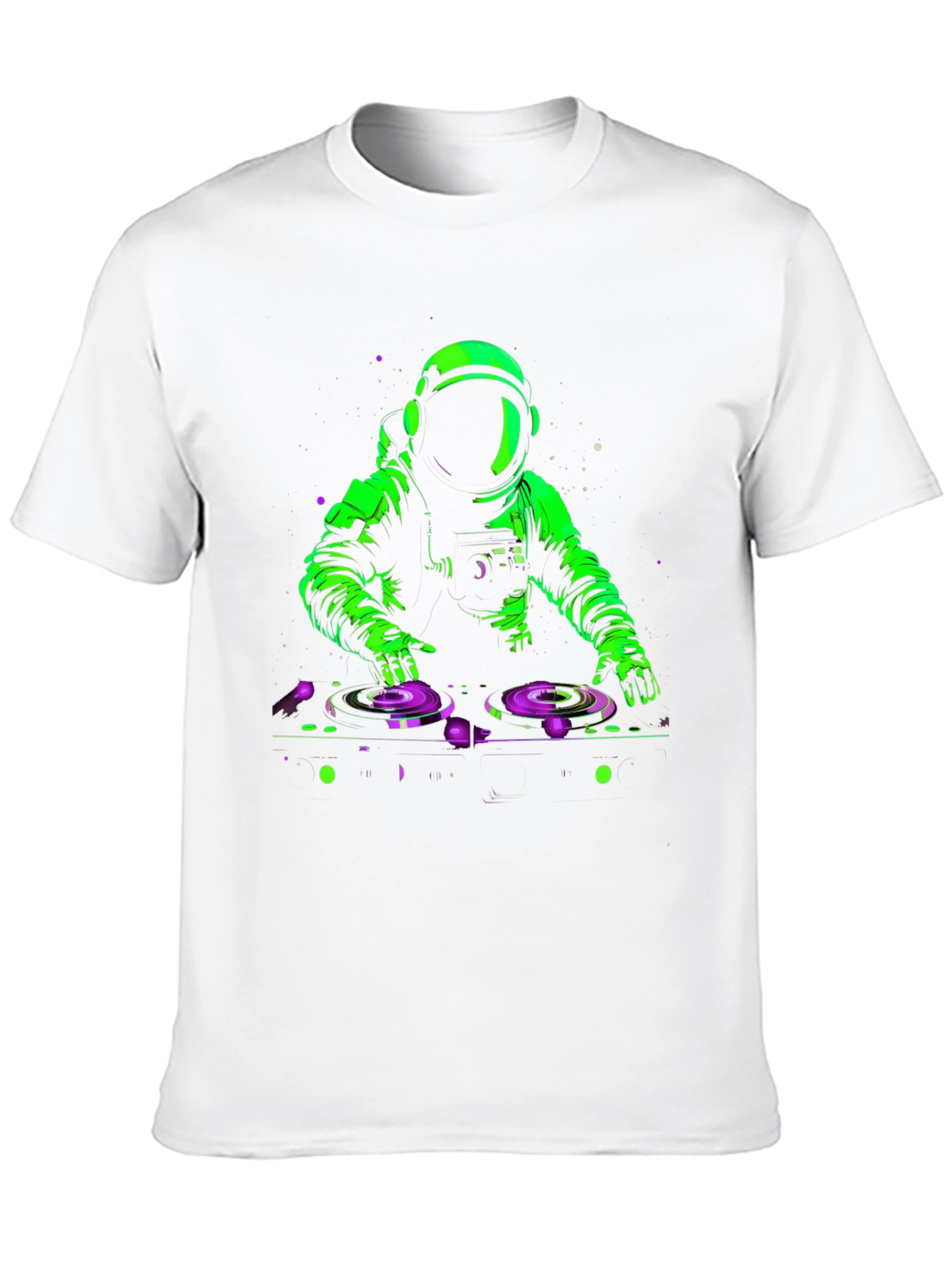 DJ Astronaut Graphic T-Shirt - Black