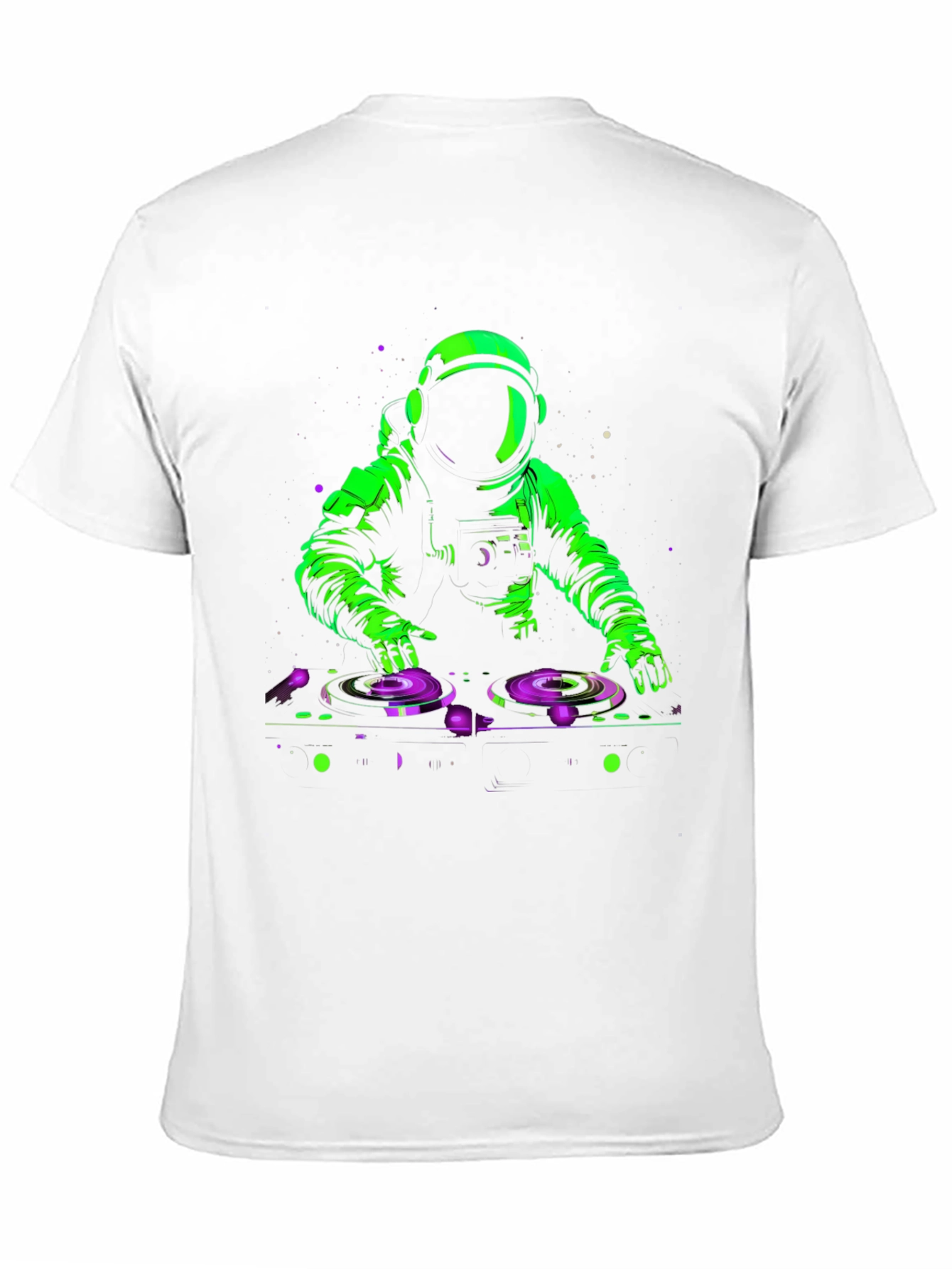 DJ Astronaut Graphic T-Shirt - Black