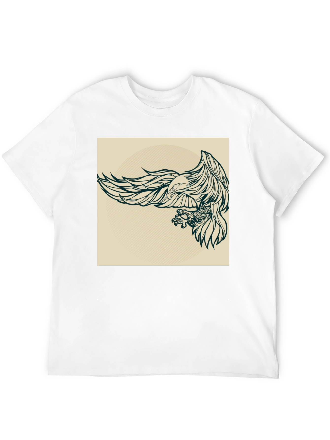 Eagle Graphic Black T-Shirt for Men