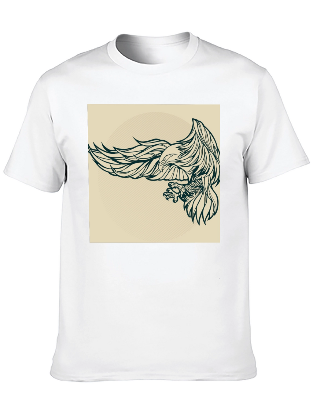 Eagle Graphic Black T-Shirt for Men