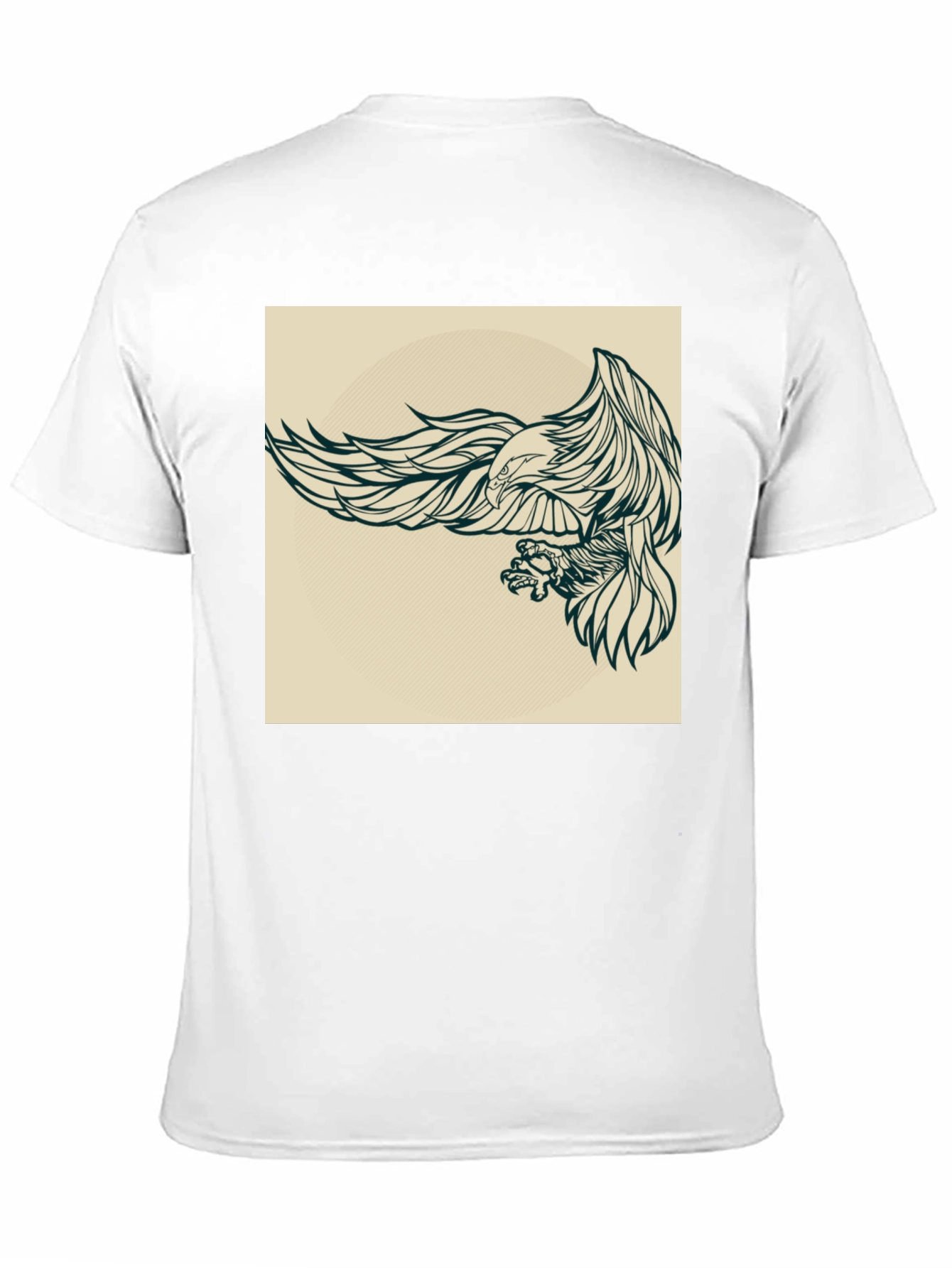 Eagle Graphic Black T-Shirt for Men