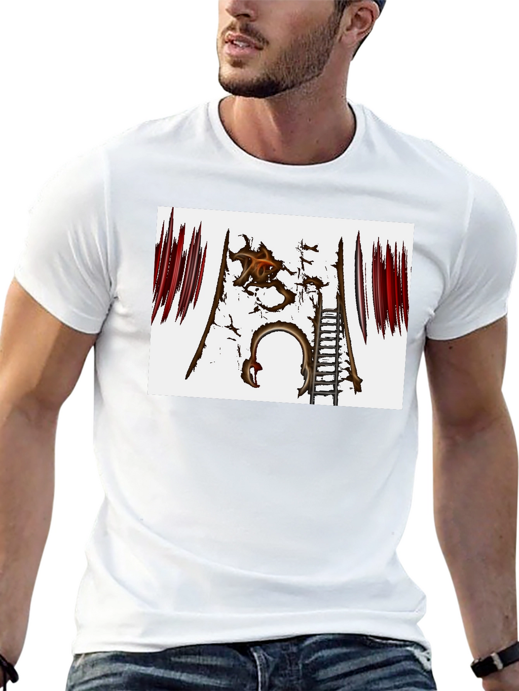 Distressed Gate Graphic Tee