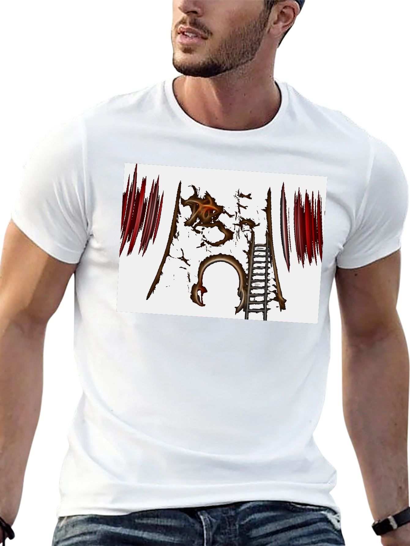Distressed Gate Graphic Tee