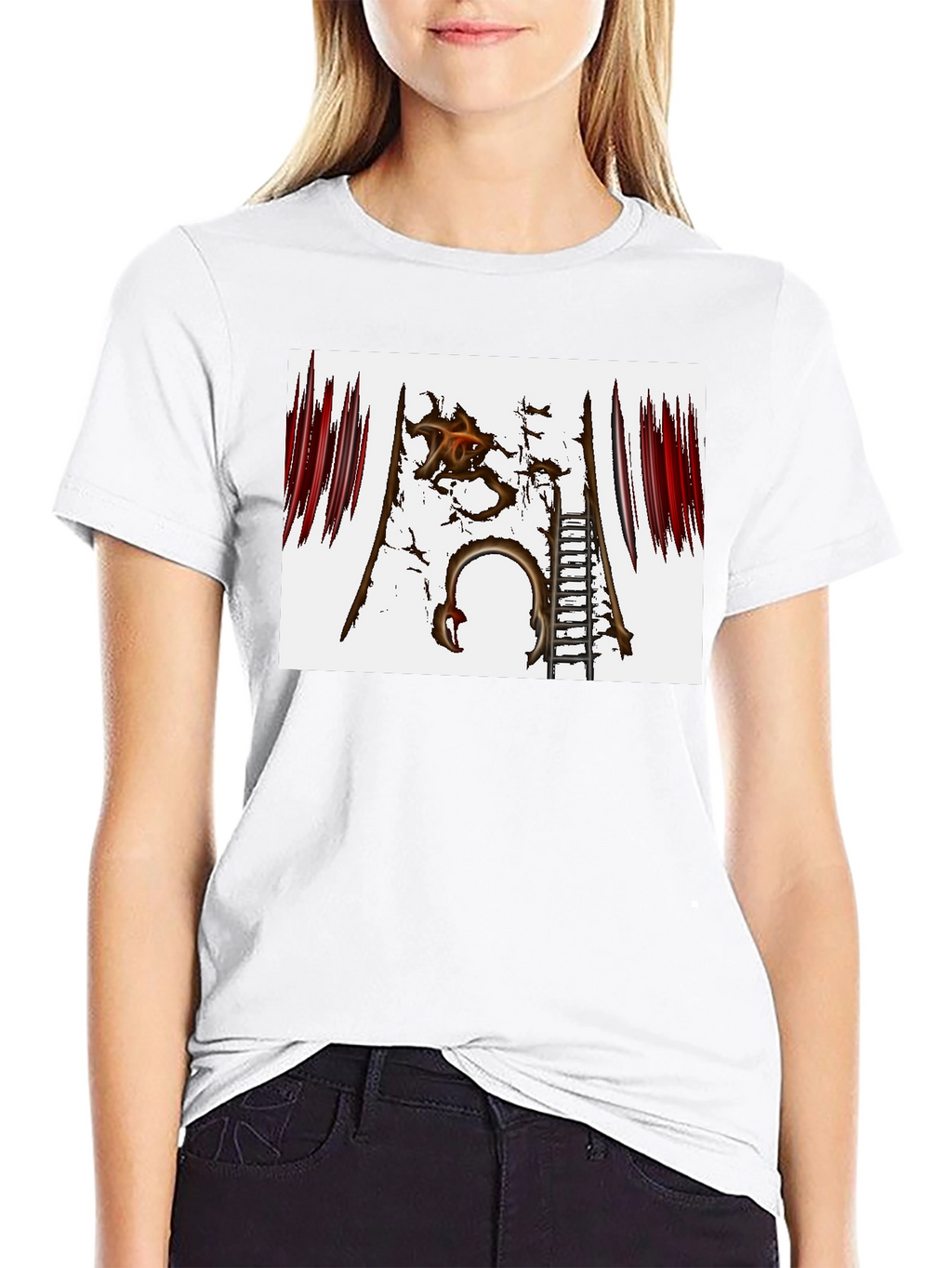 Distressed Gate Graphic Tee