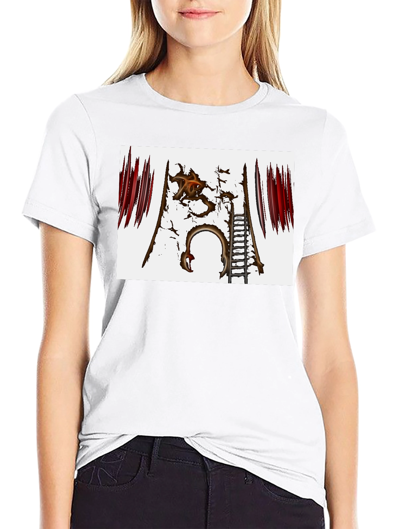 Distressed Gate Graphic Tee