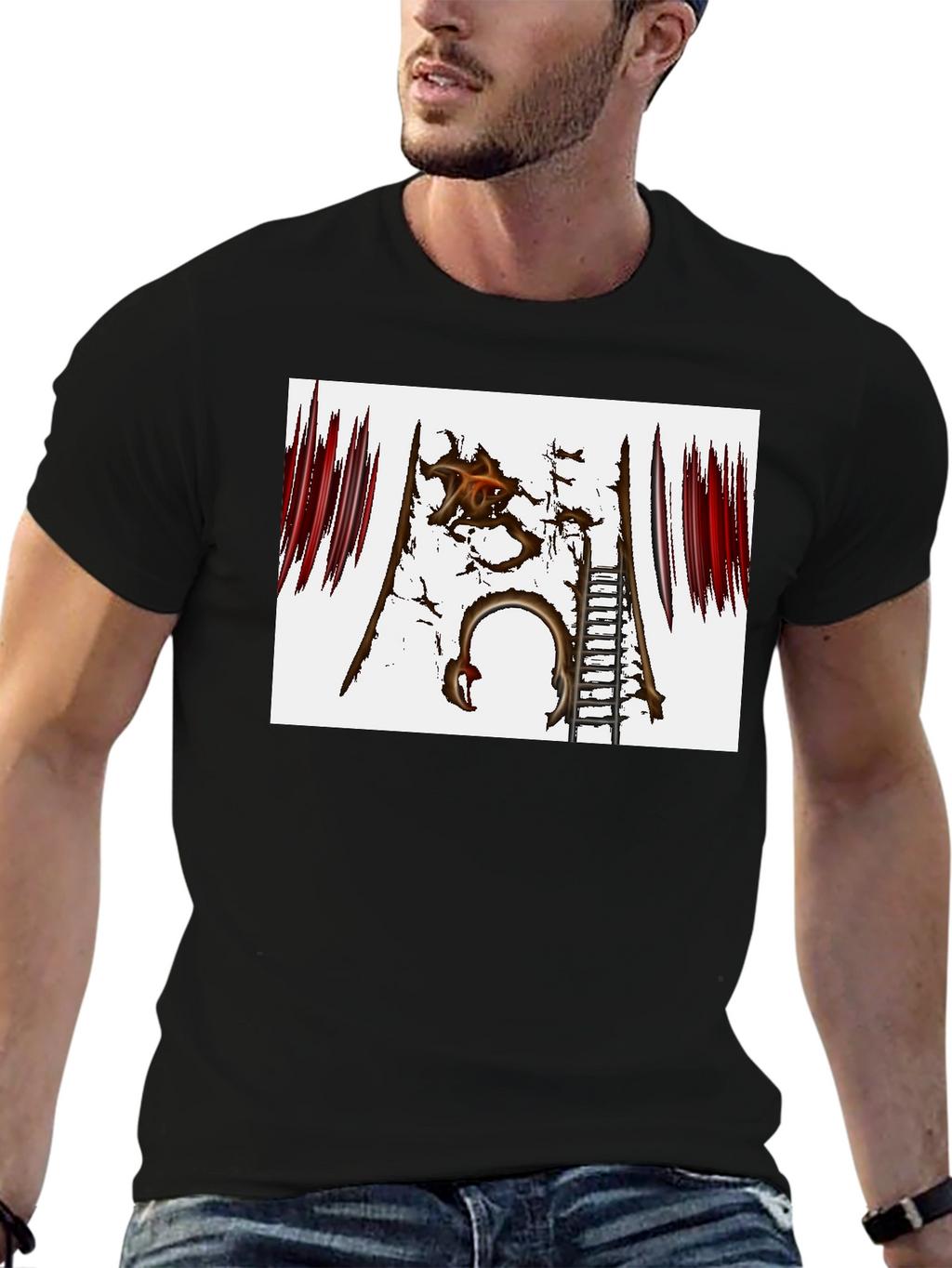 Distressed Gate Graphic Tee
