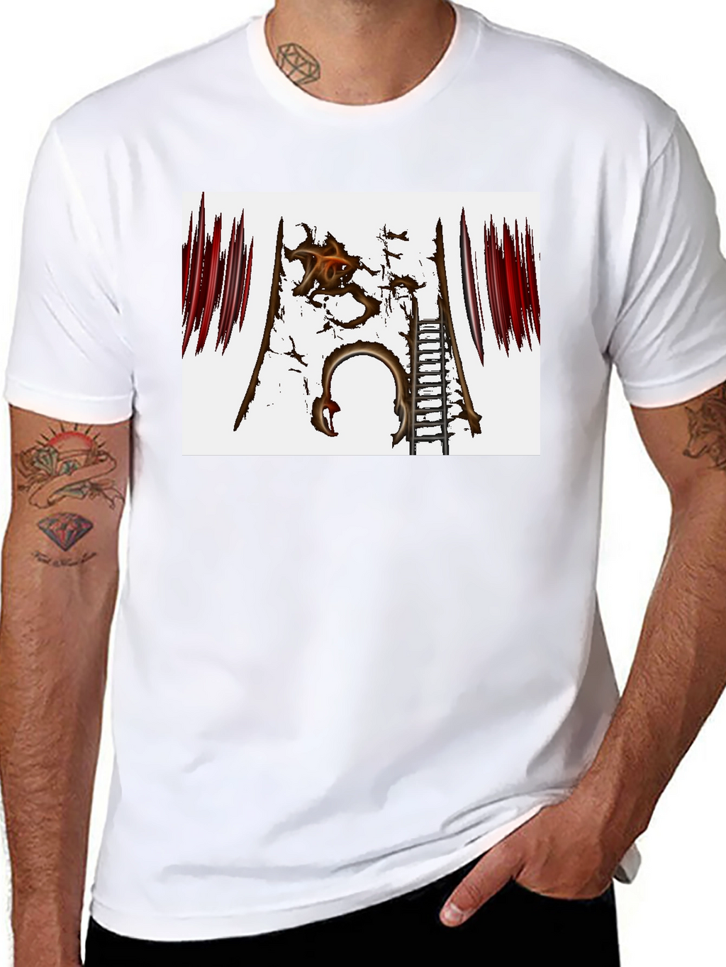 Distressed Gate Graphic Tee