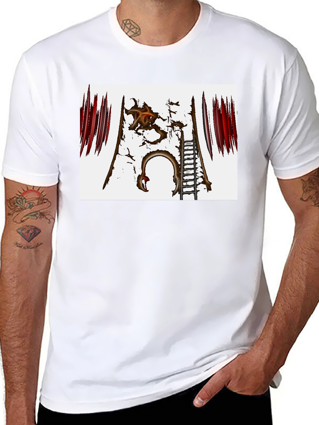 Distressed Gate Graphic Tee