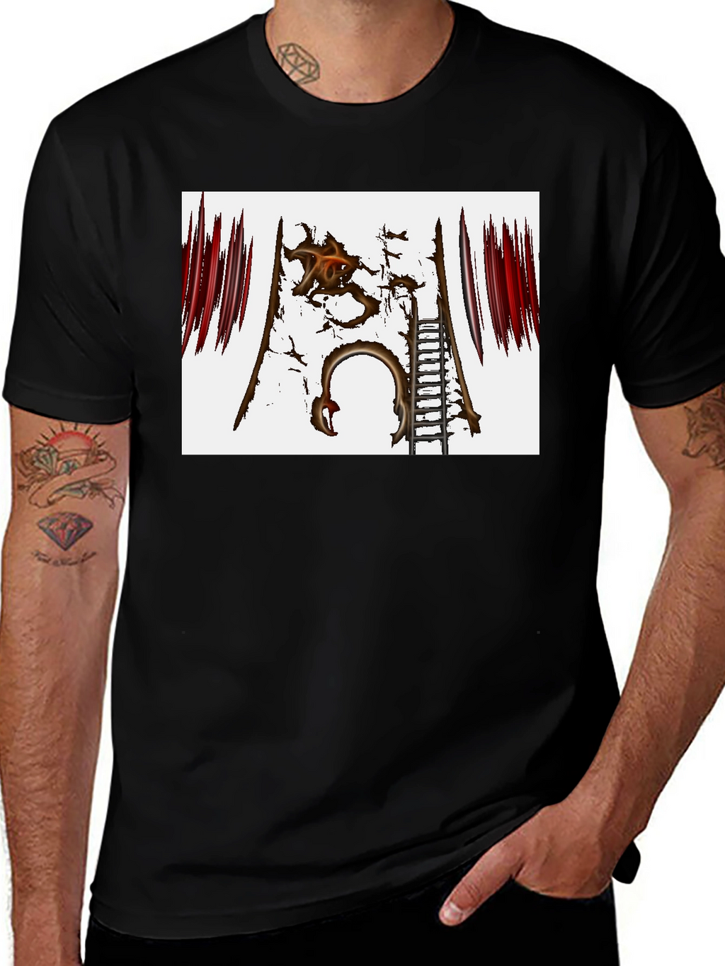 Distressed Gate Graphic Tee