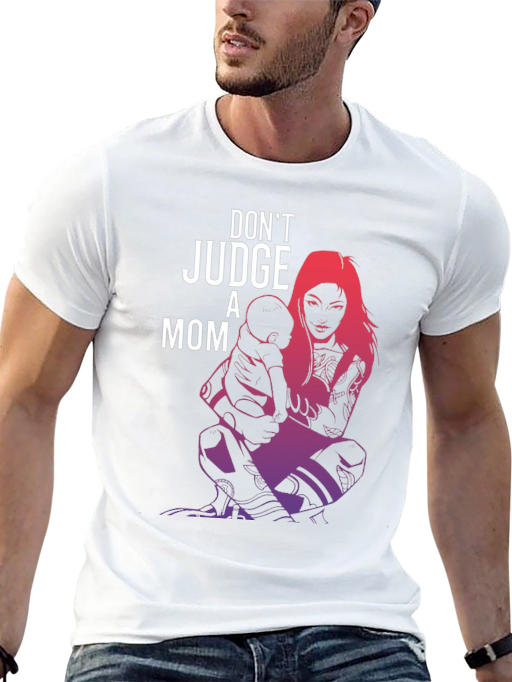 Dont Judge A Mom Graphic Tee