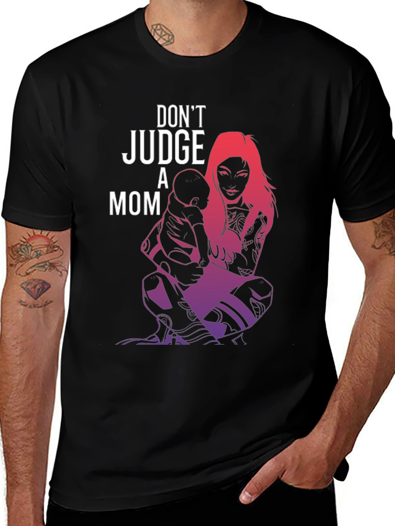 Dont Judge A Mom Graphic Tee