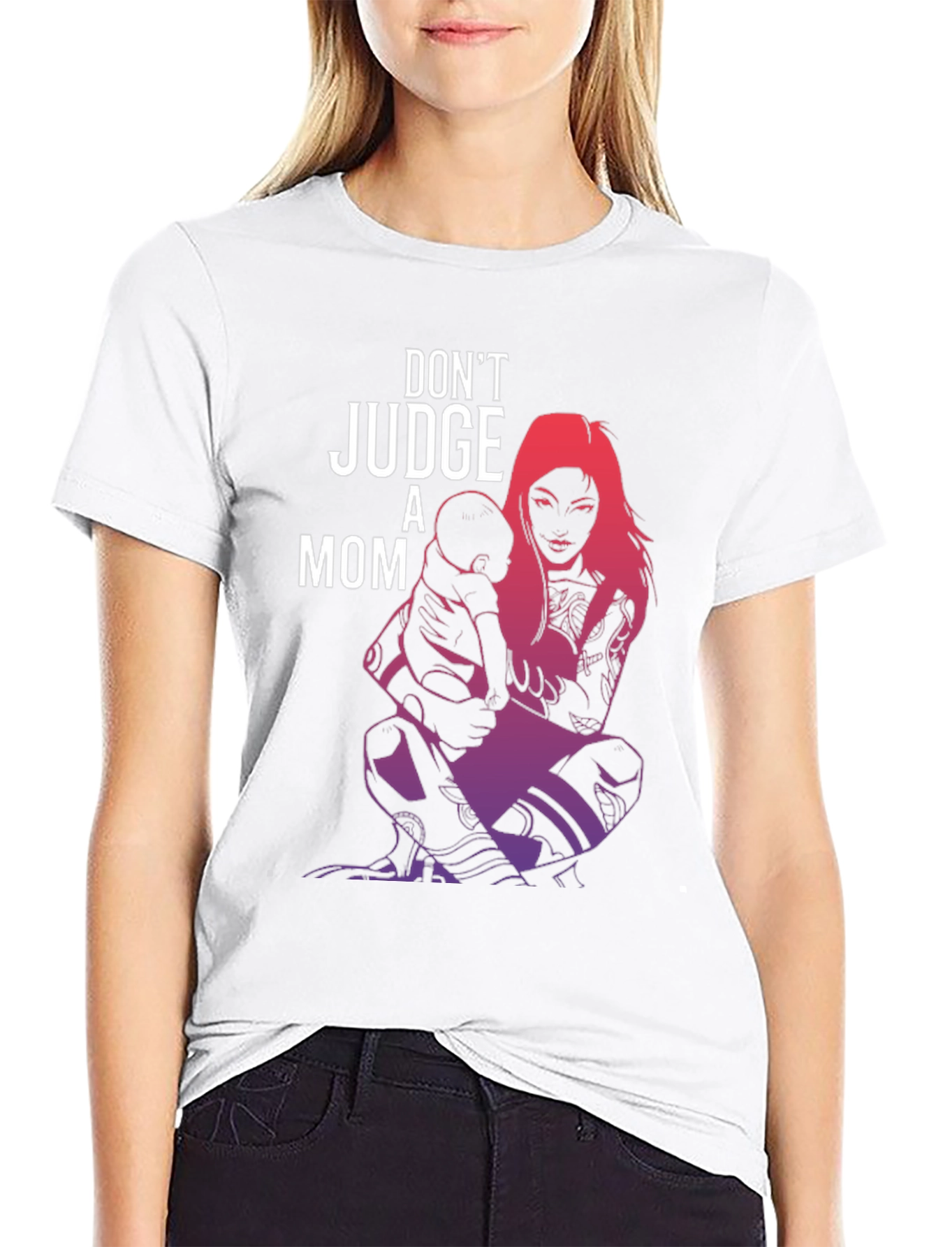 Dont Judge A Mom Graphic Tee