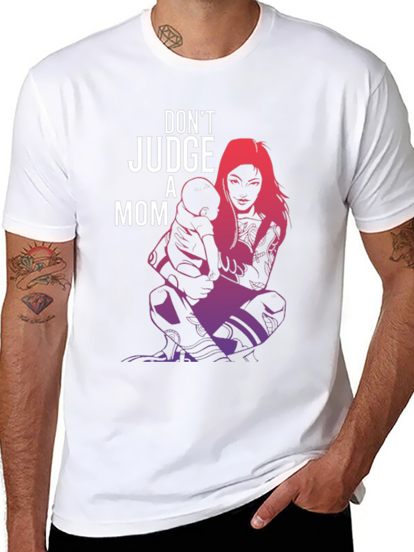 Dont Judge A Mom Graphic Tee