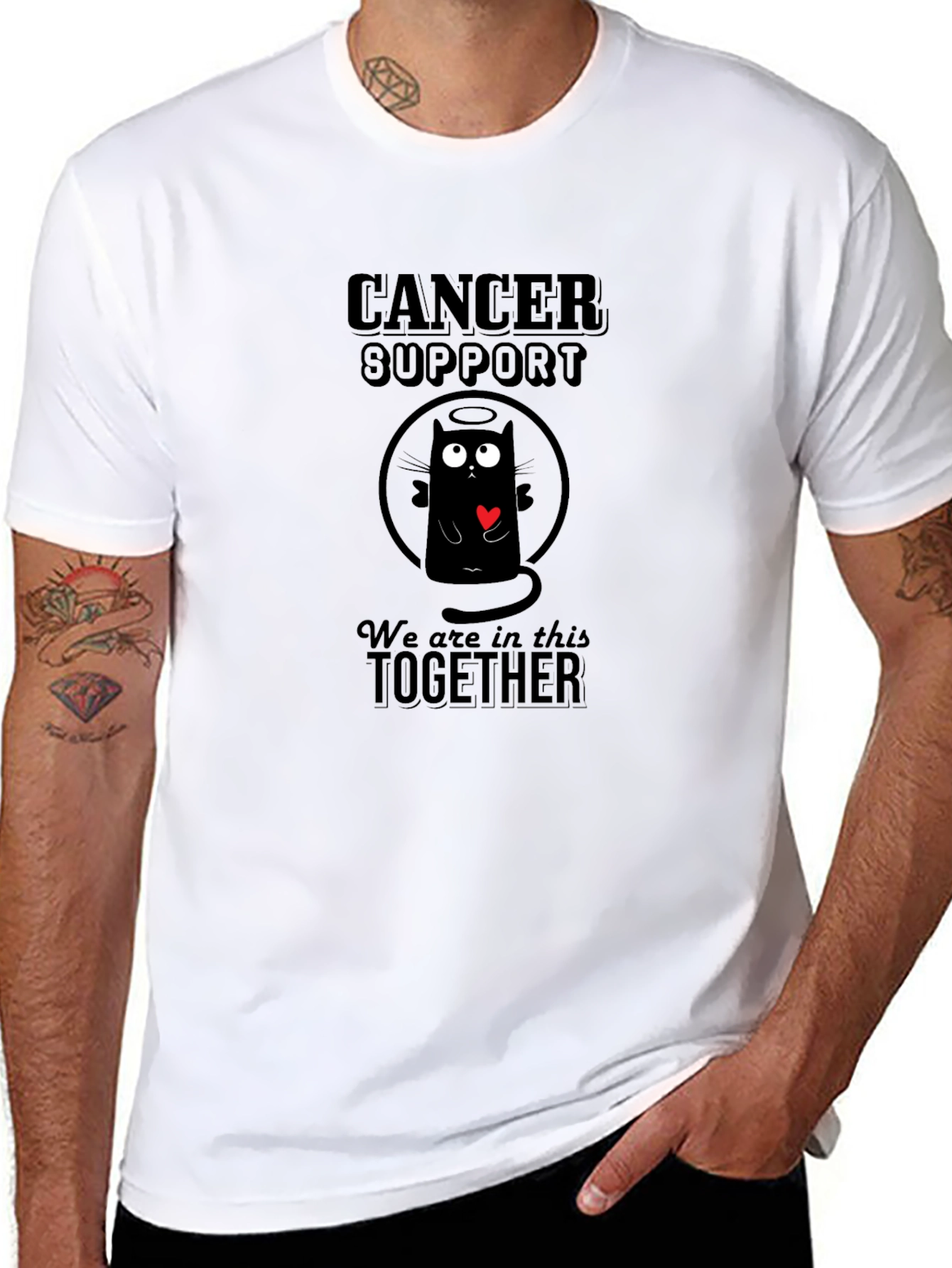 Cancer Support T-Shirt - We Are In This Together