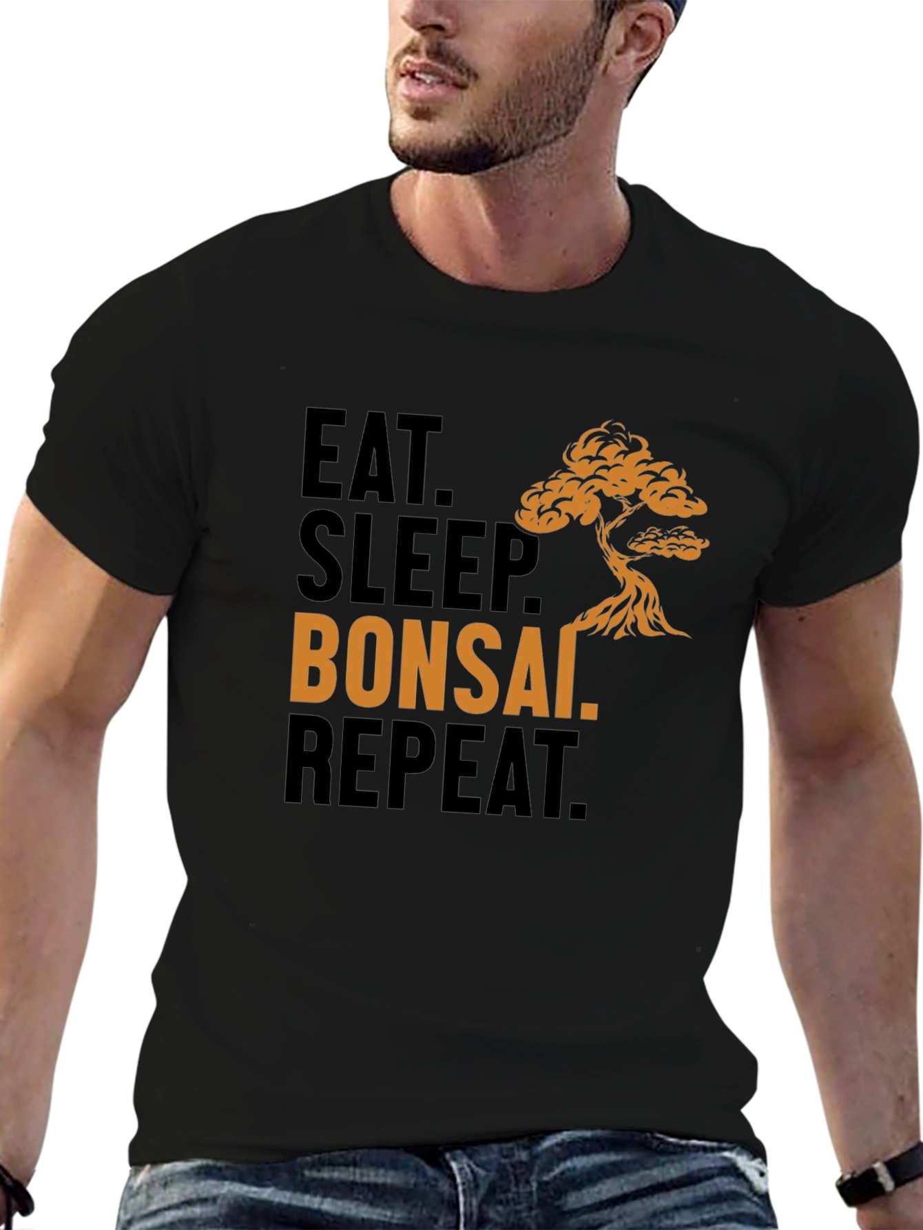 Eat Sleep Bonsai Repeat T-Shirt - Bonsai Lover Tee