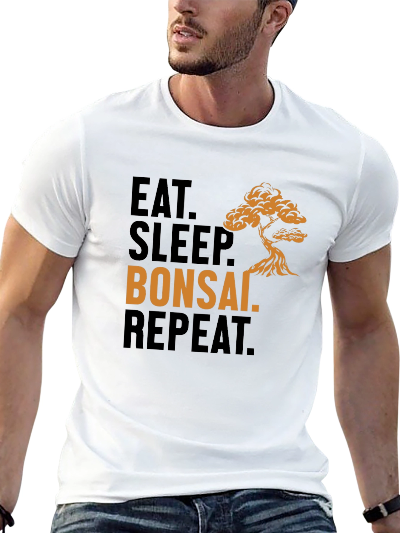 Eat Sleep Bonsai Repeat T-Shirt - Bonsai Lover Tee