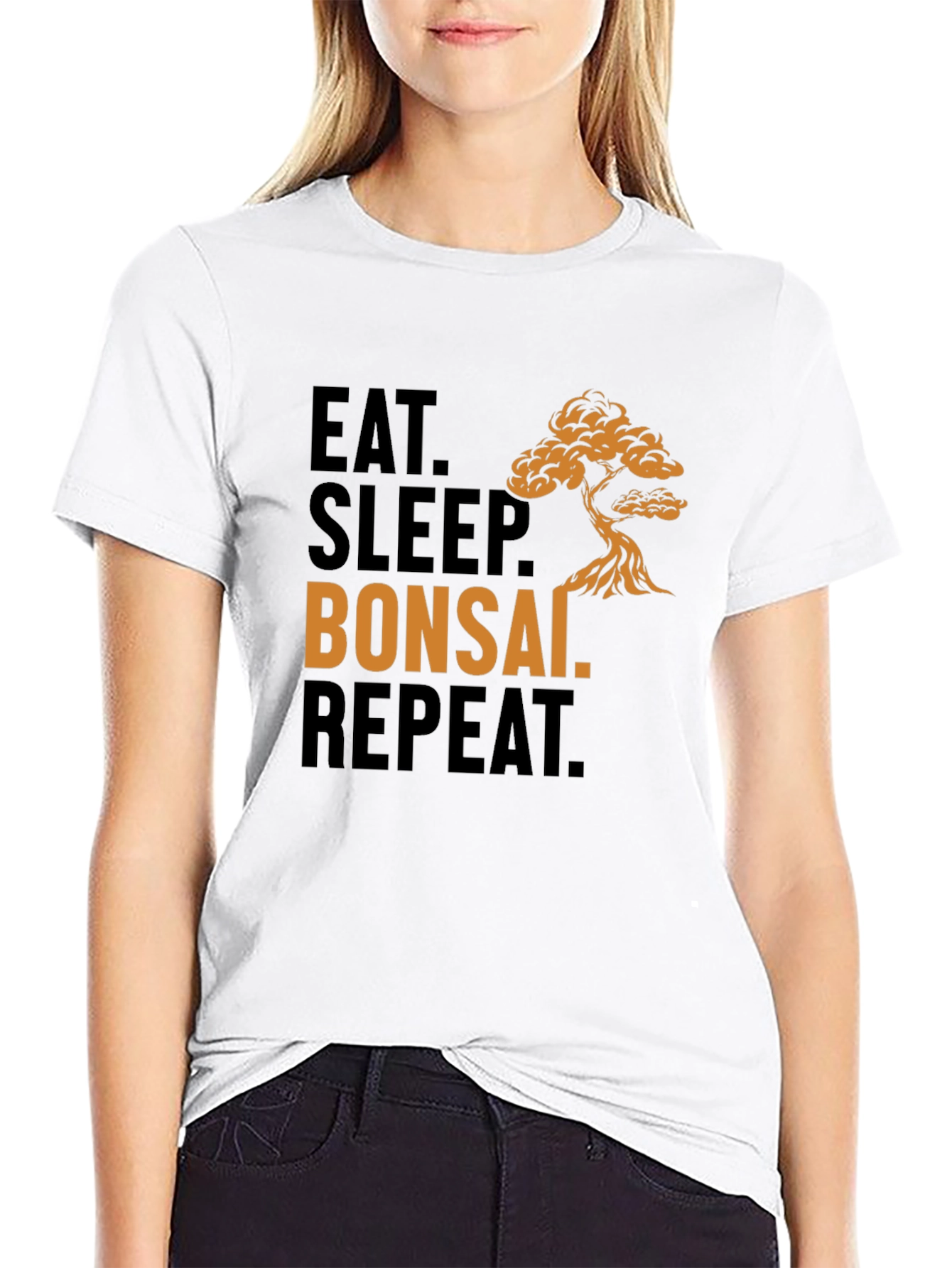 Eat Sleep Bonsai Repeat T-Shirt - Bonsai Lover Tee