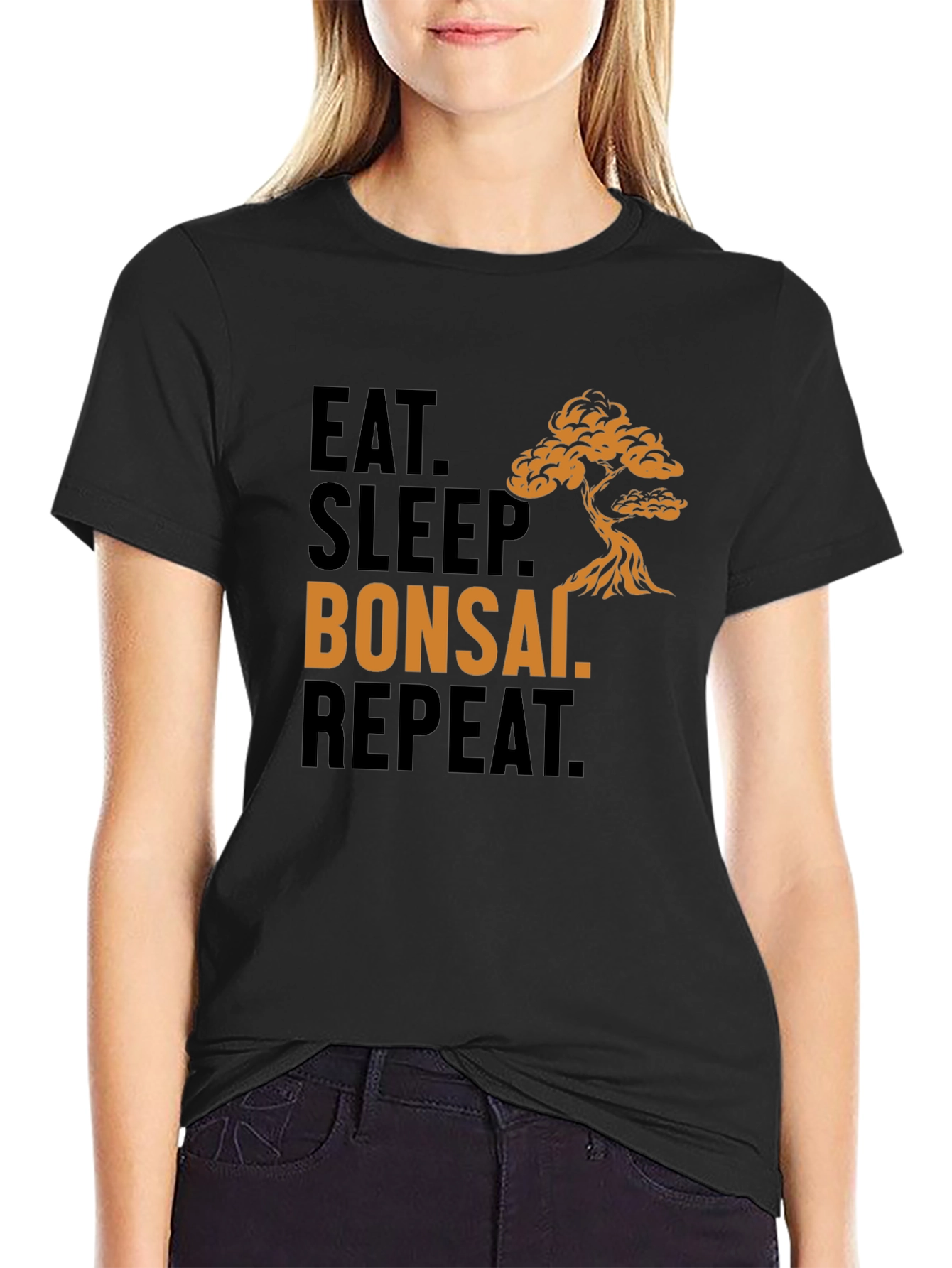 Eat Sleep Bonsai Repeat T-Shirt - Bonsai Lover Tee