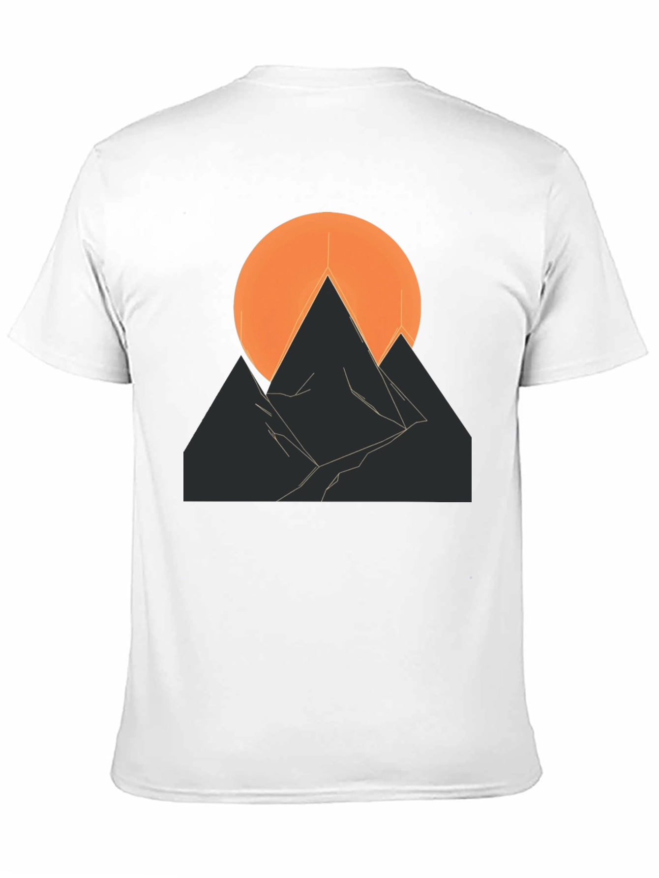 Abstract Mountain Sunset Graphic Tee