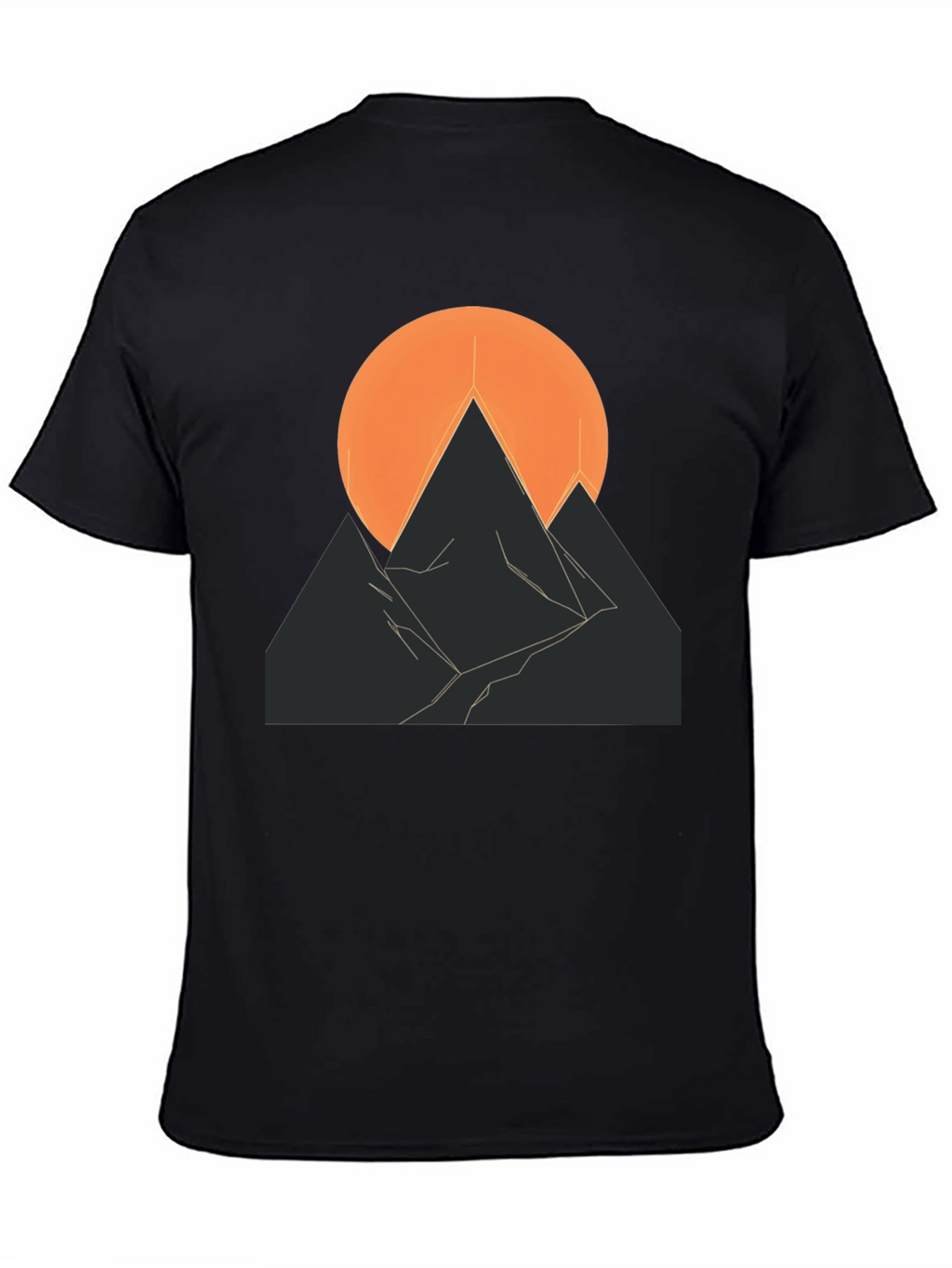 Abstract Mountain Sunset Graphic Tee
