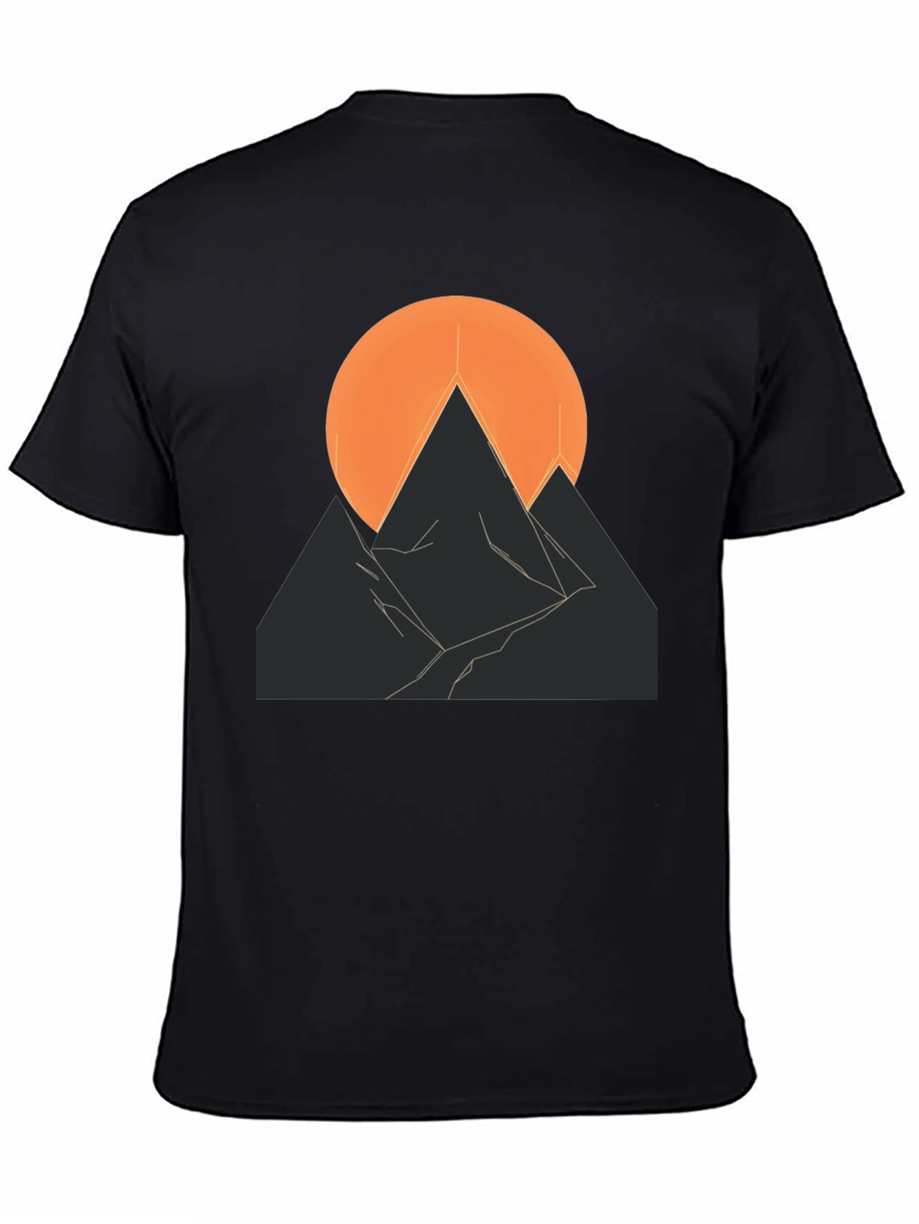 Abstract Mountain Sunset Graphic Tee