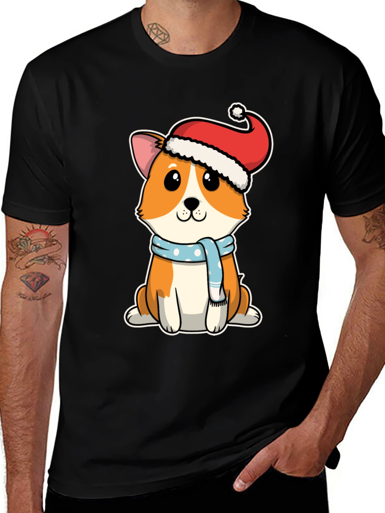 Corgi Christmas T-Shirt Cute Dog Holiday Tee