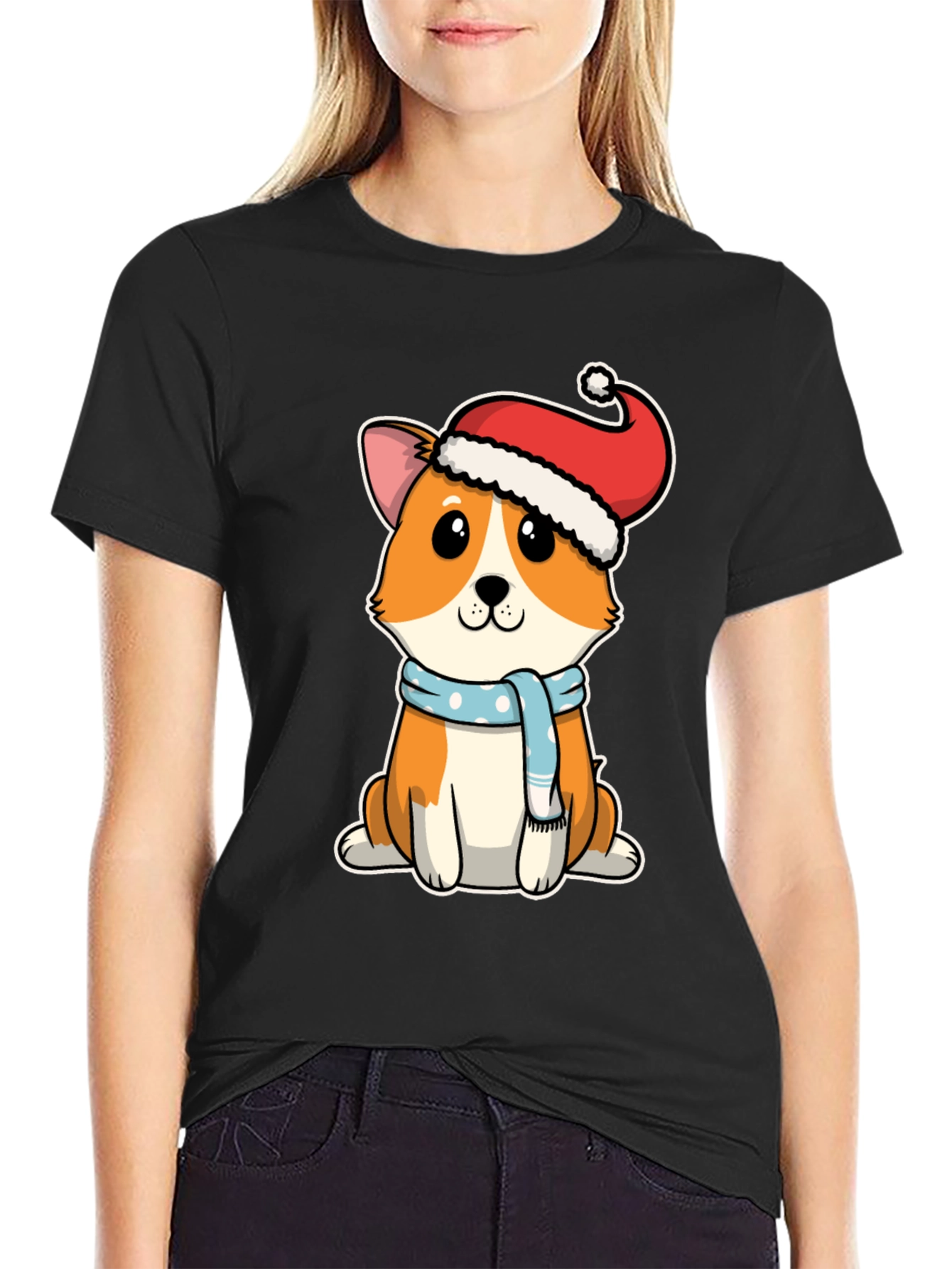 Corgi Christmas T-Shirt Cute Dog Holiday Tee