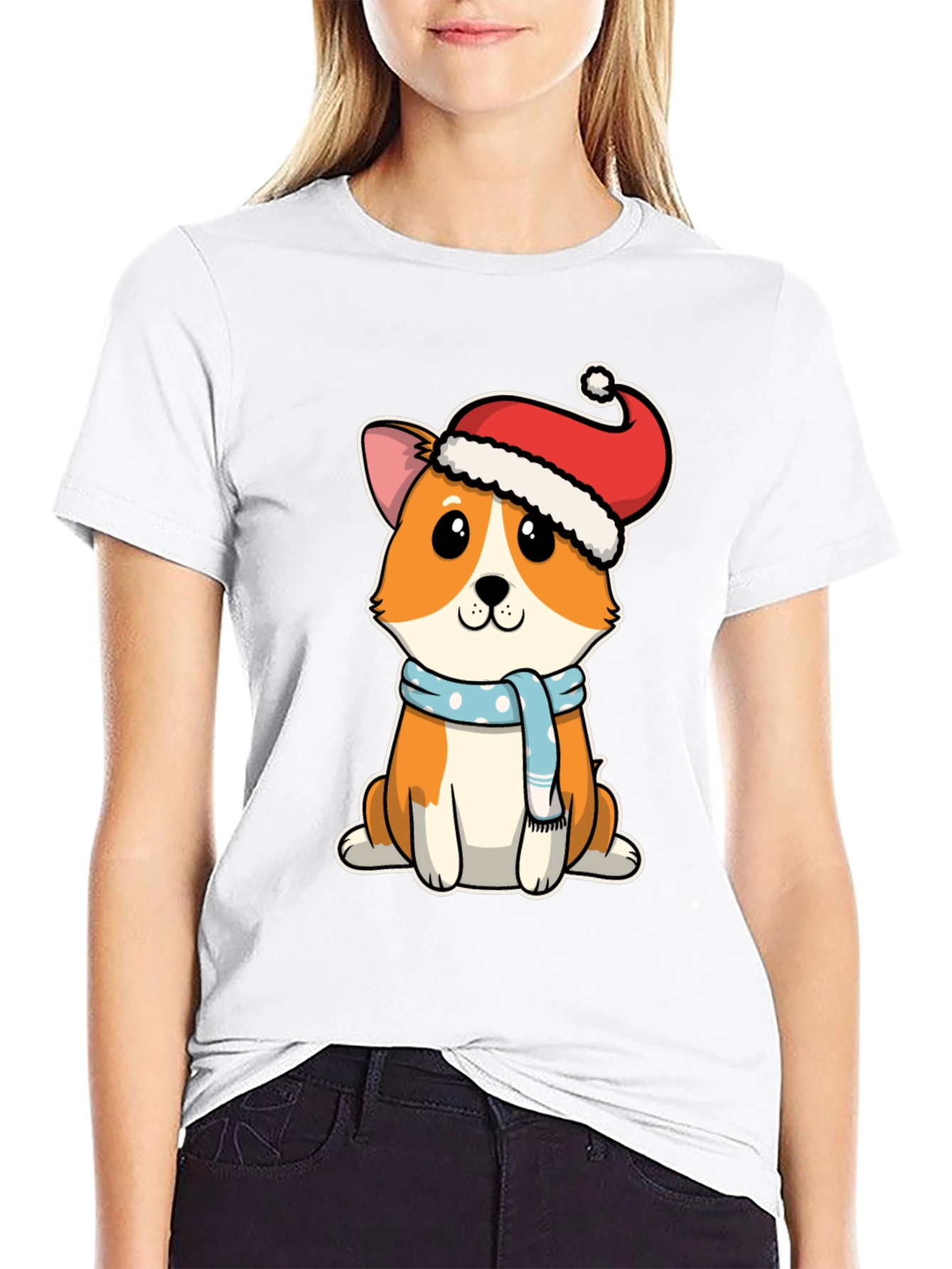 Corgi Christmas T-Shirt Cute Dog Holiday Tee