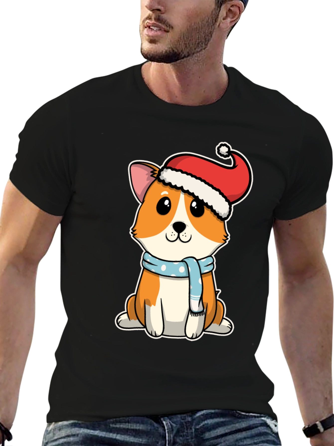 Corgi Christmas T-Shirt Cute Dog Holiday Tee