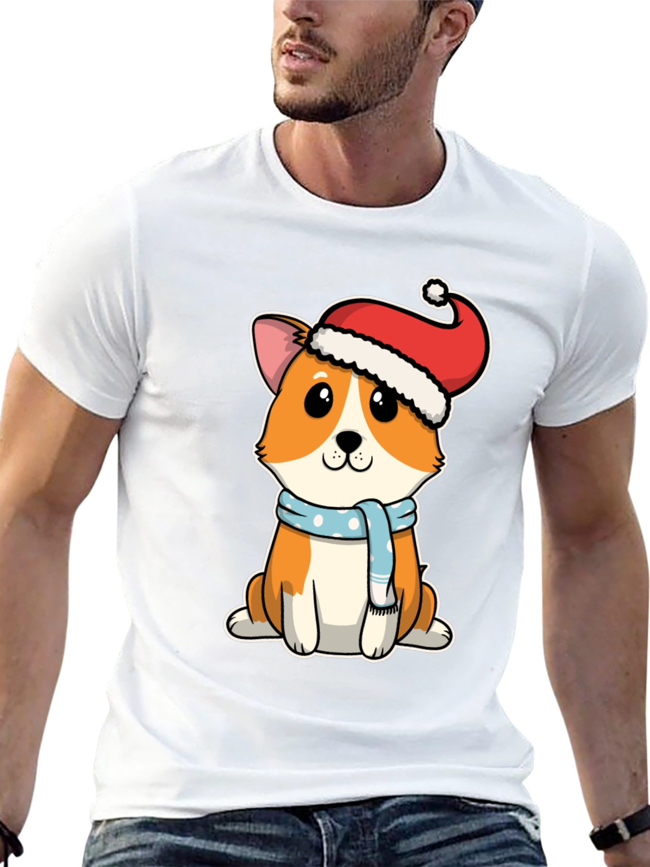 Corgi Christmas T-Shirt Cute Dog Holiday Tee