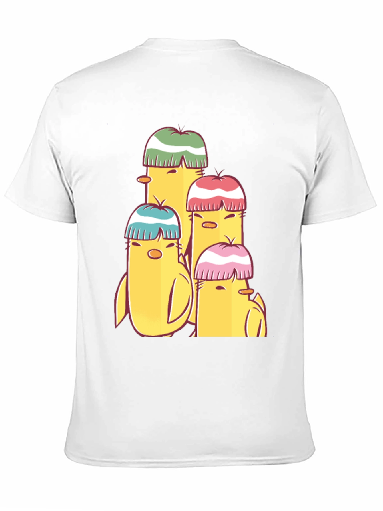 Cute Cartoon Chick T-Shirt - Black