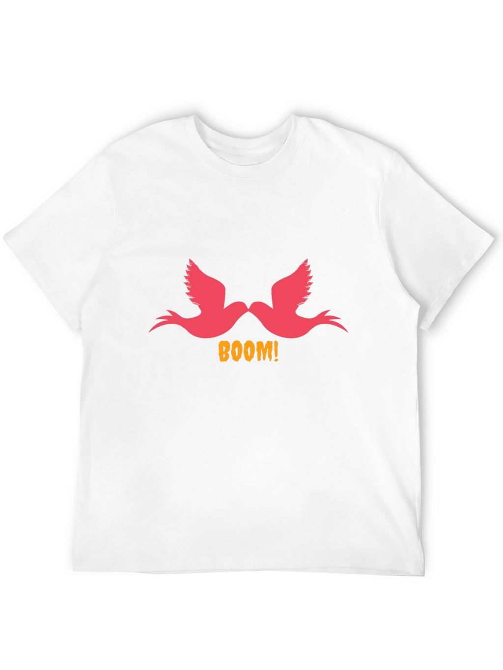 Boom! Birds Graphic Print Black T-Shirt