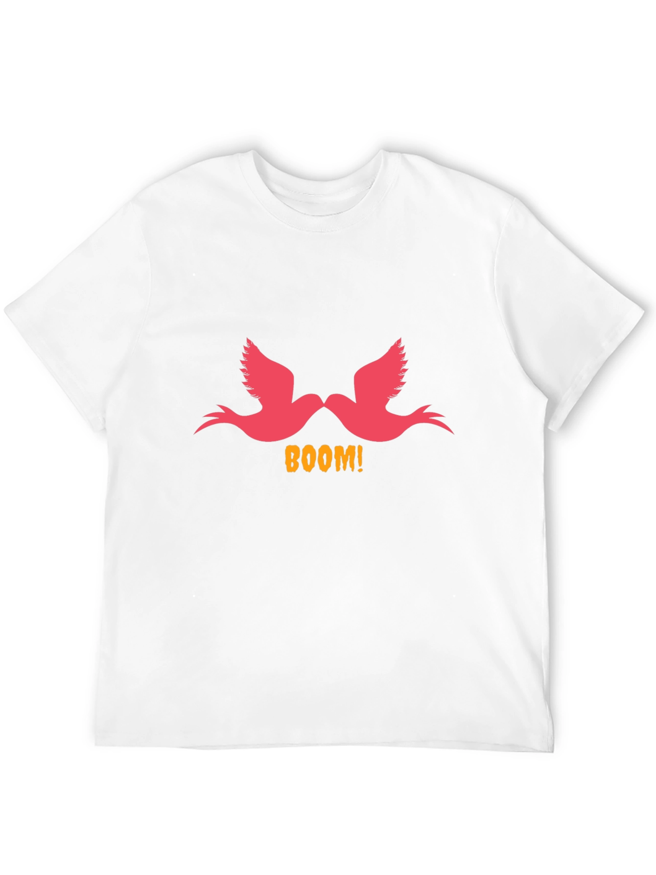 Boom! Birds Graphic Print Black T-Shirt
