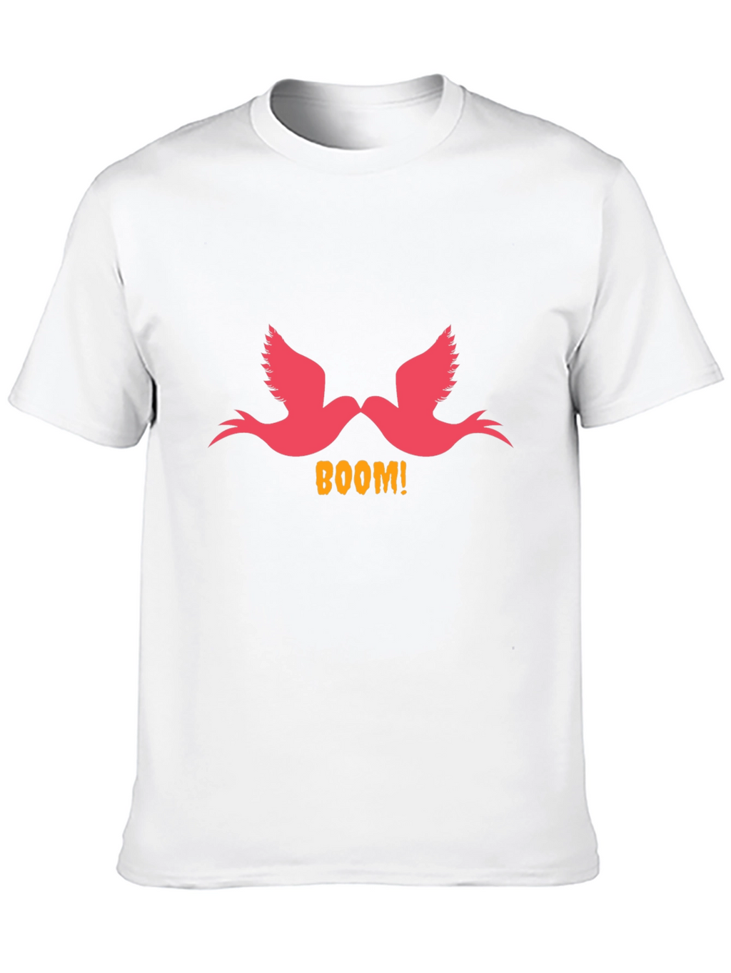 Boom! Birds Graphic Print Black T-Shirt
