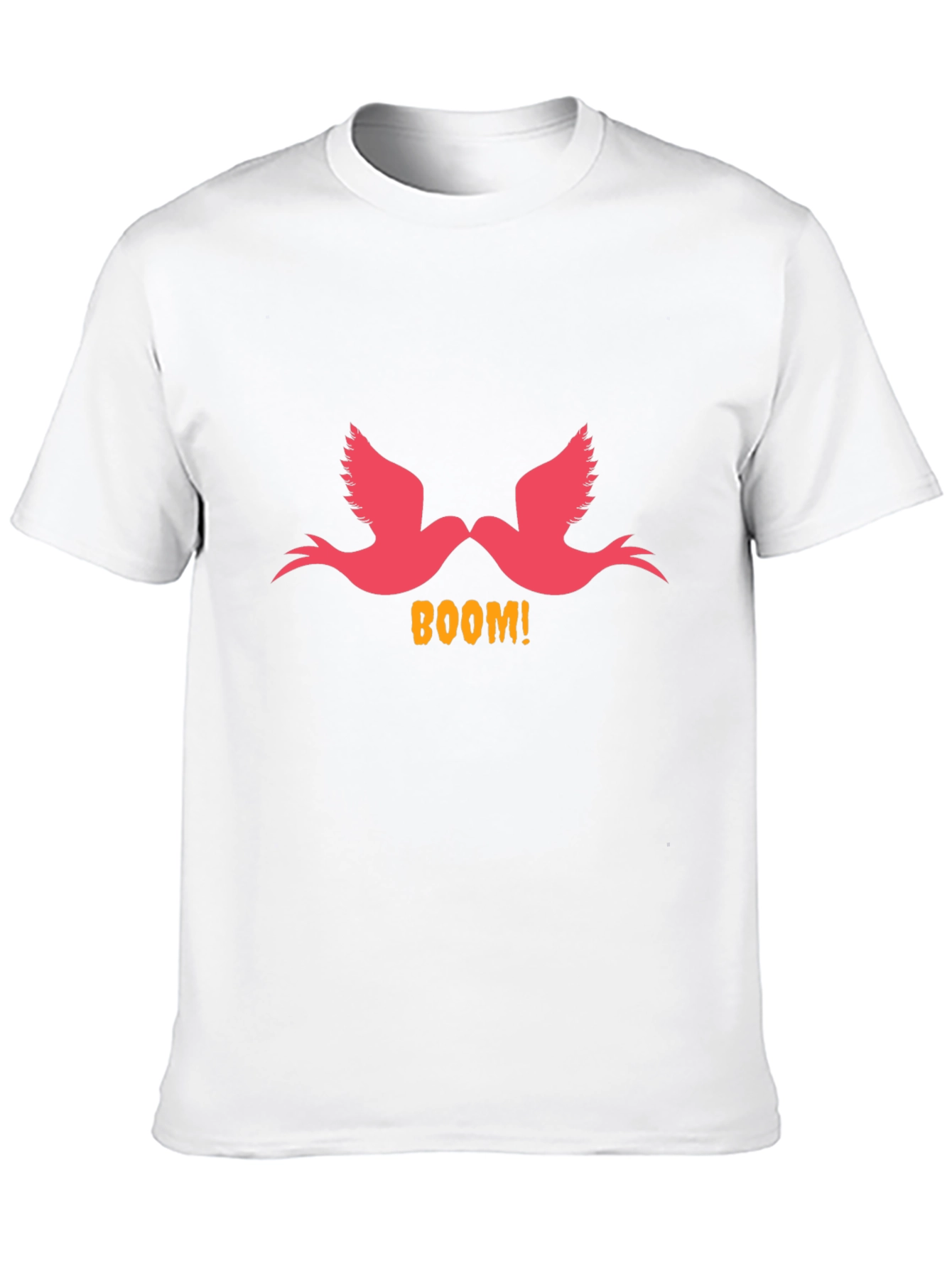 Boom! Birds Graphic Print Black T-Shirt