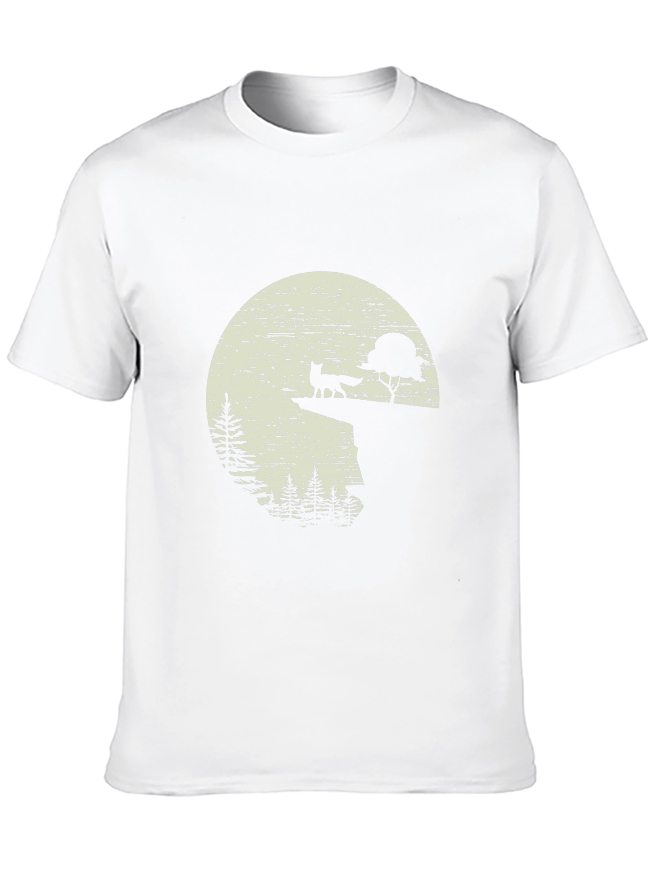 Fox Silhouette Graphic Black T-Shirt