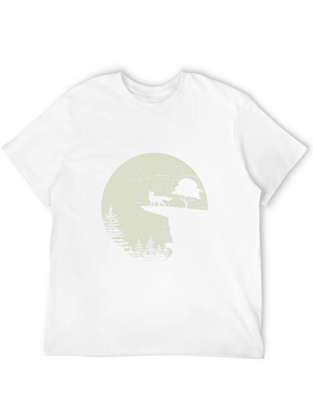 Fox Silhouette Graphic Black T-Shirt