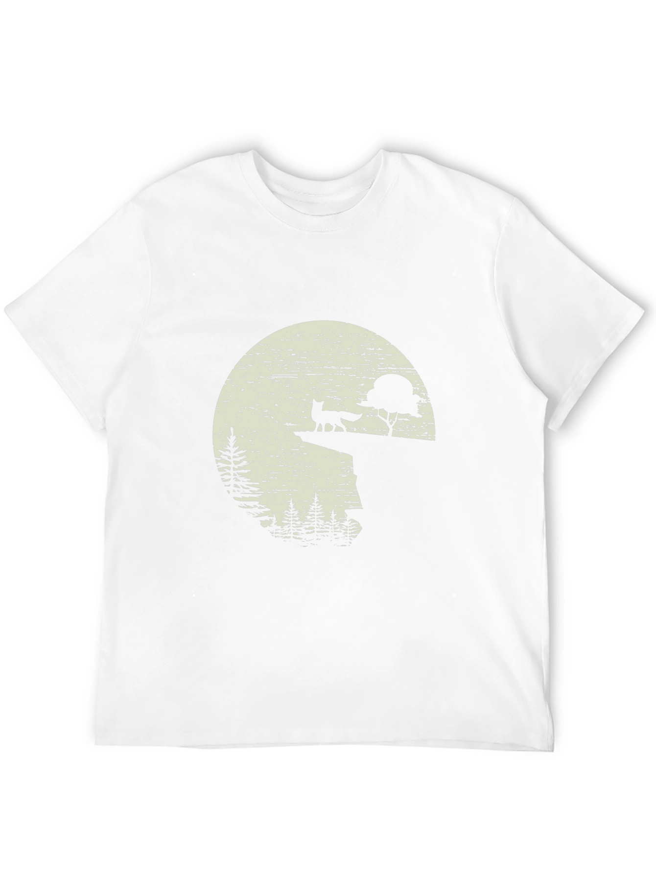 Fox Silhouette Graphic Black T-Shirt