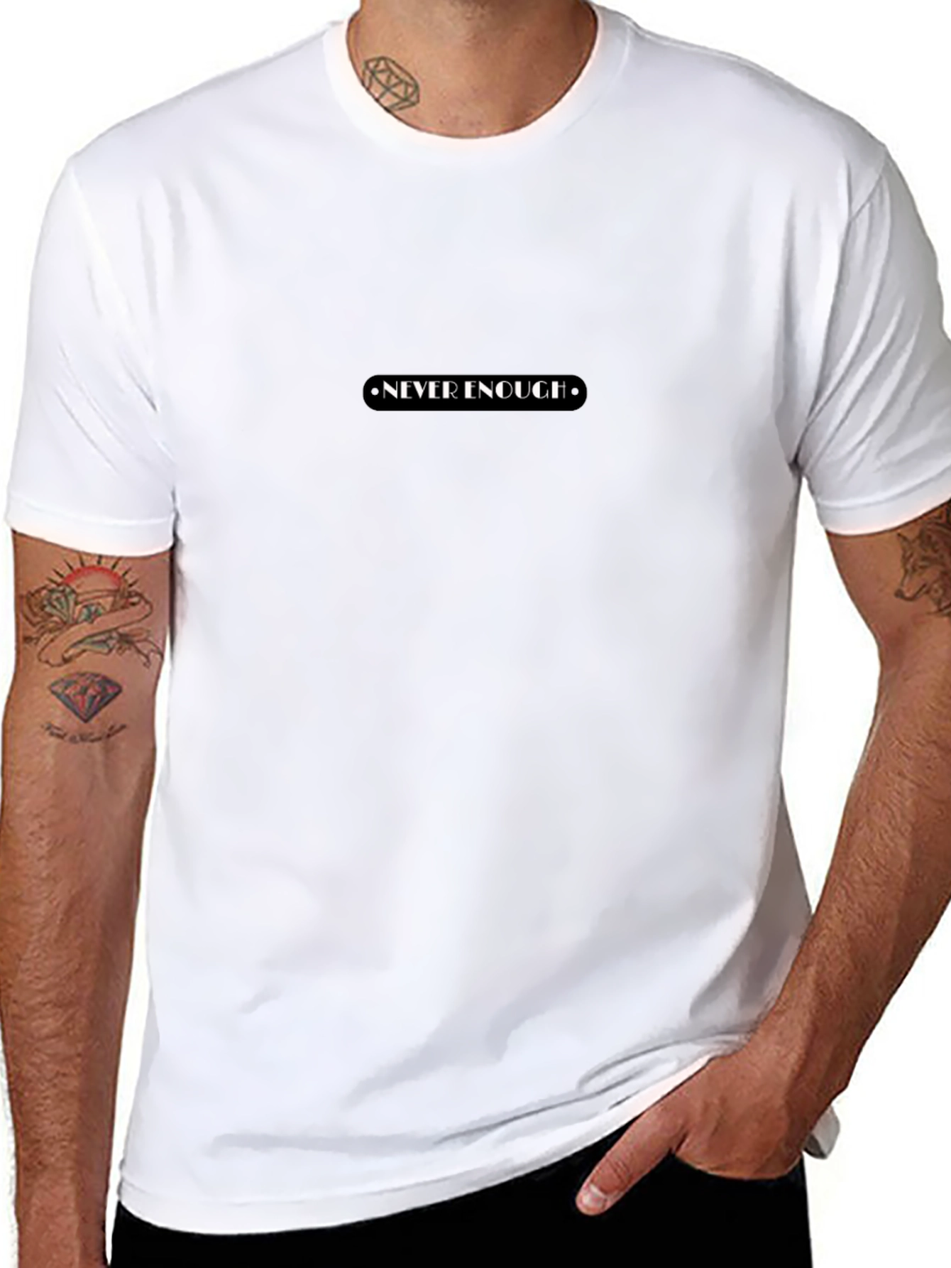 Never Enough Graphic Black T-Shirt