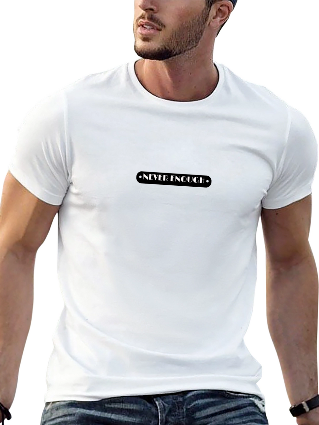 Never Enough Graphic Black T-Shirt