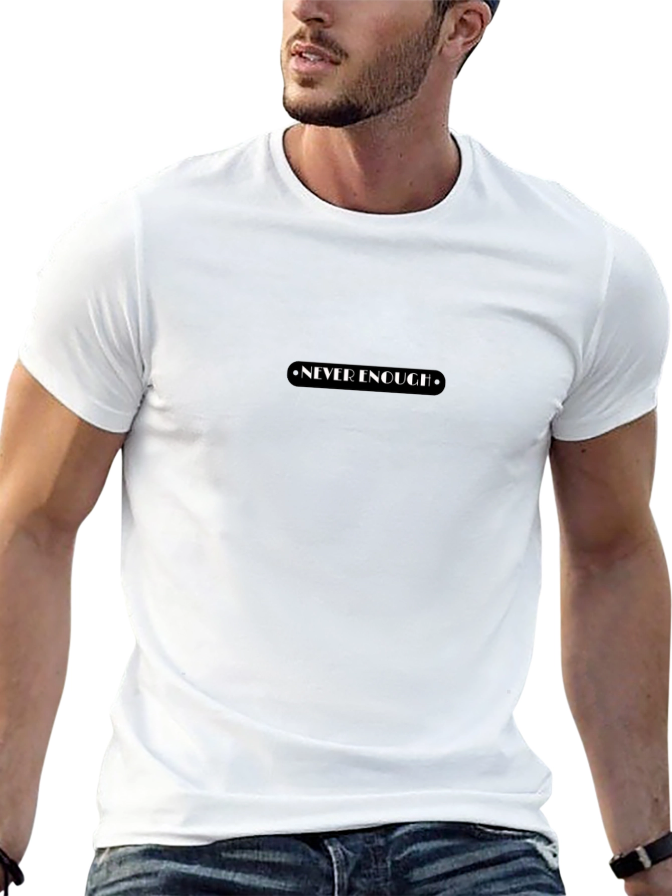 Never Enough Graphic Black T-Shirt