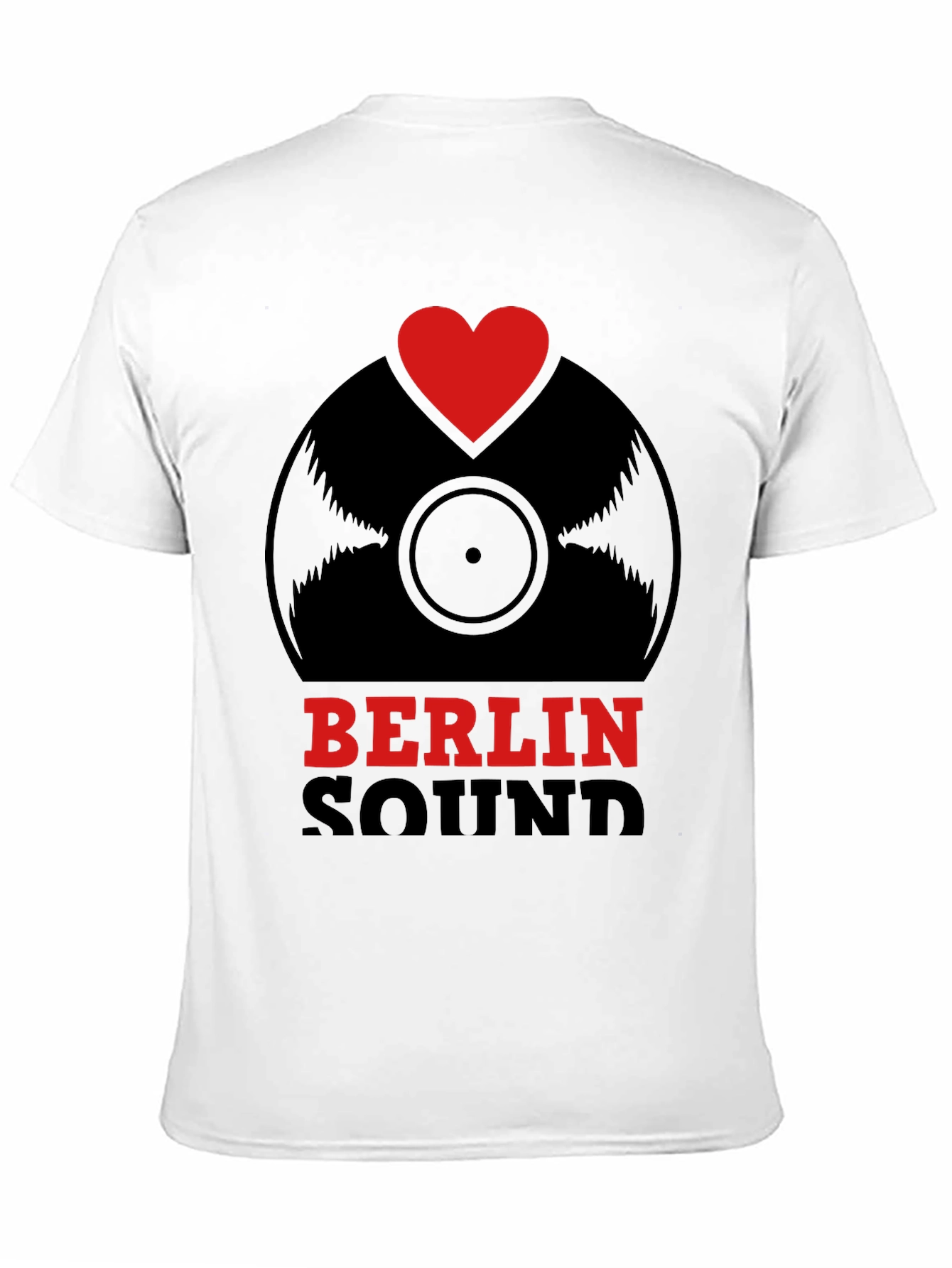 Berlin Sound T-Shirt - Vinyl Record Heart Design