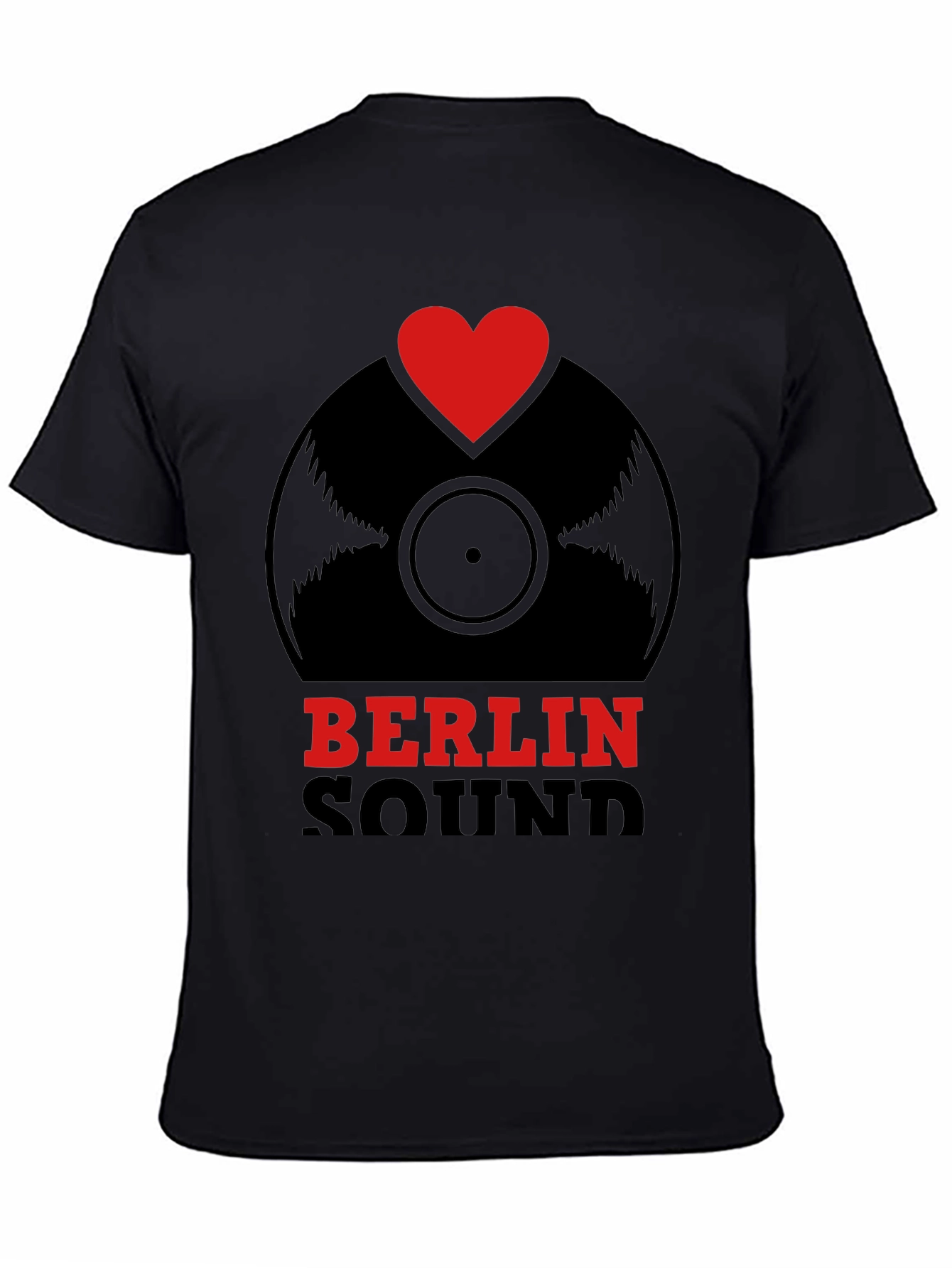 Berlin Sound T-Shirt - Vinyl Record Heart Design