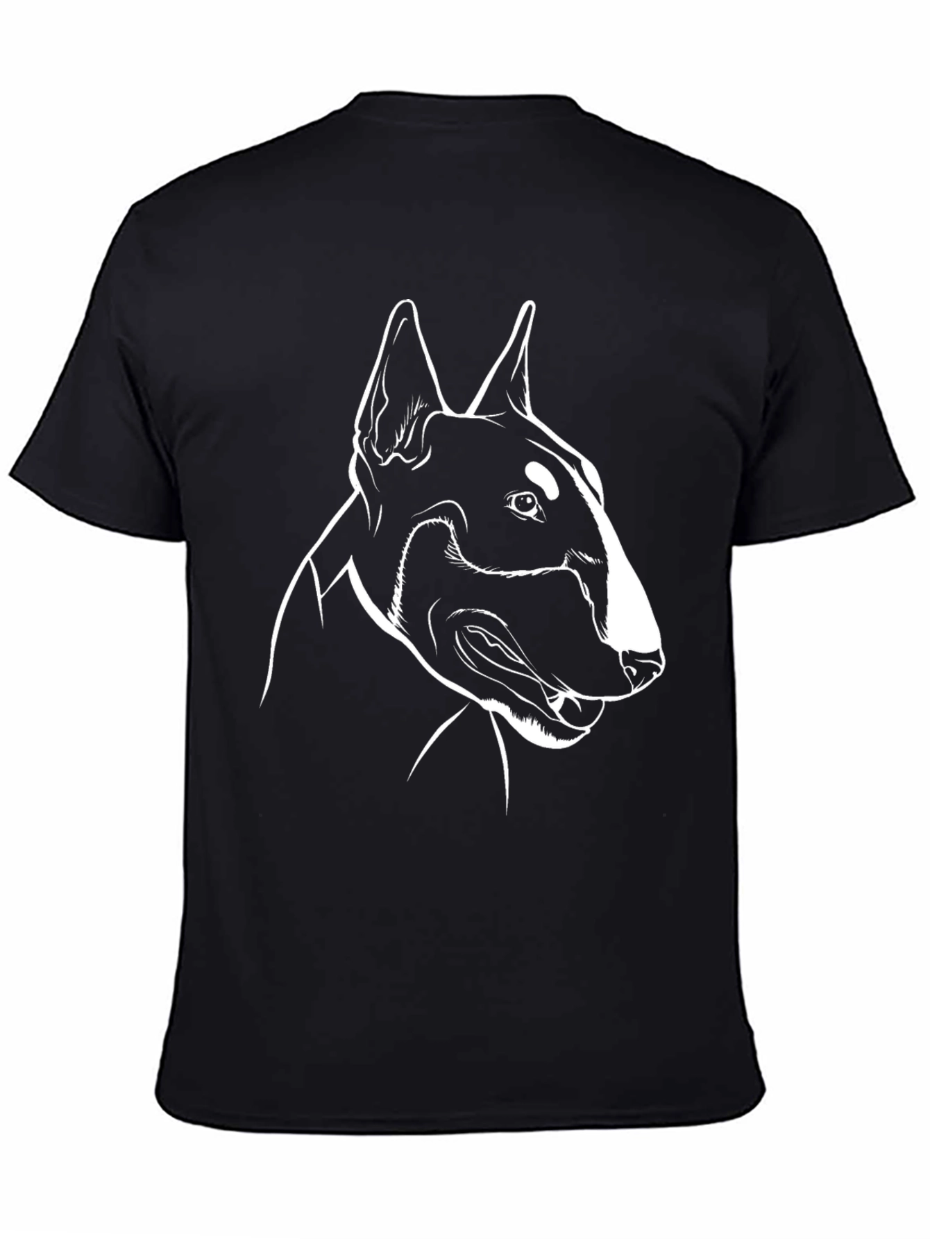 Bull Terrier Outline Graphic T-Shirt