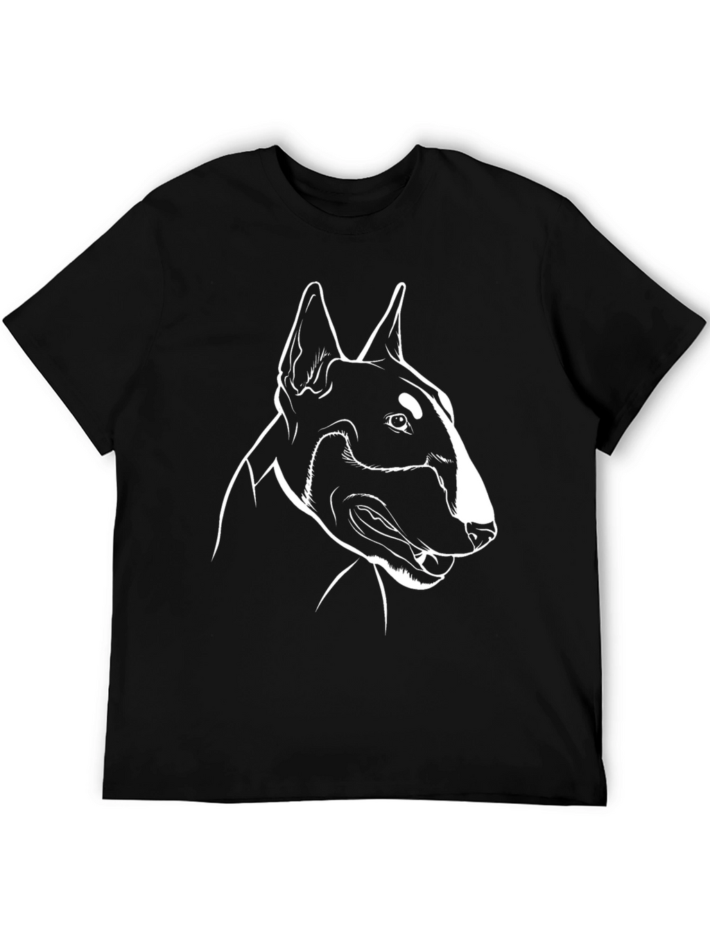 Bull Terrier Outline Graphic T-Shirt